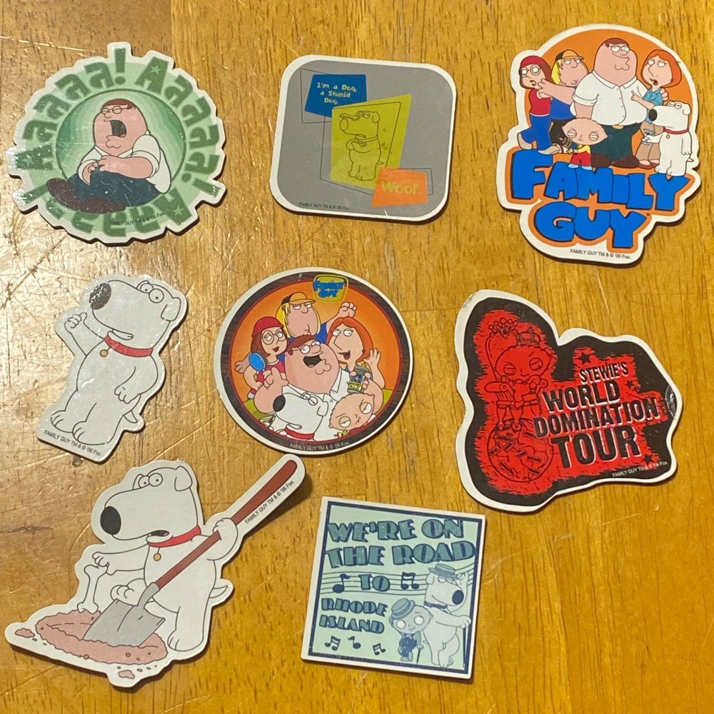 Family Guy Magnets 2006 8 Piece Set Stewie Brian Griffin Family Fans Cartoon